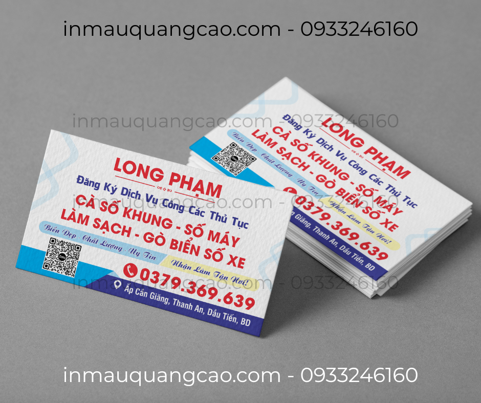 Mẫu card visit cá nhân đẹp - in card visit Bình Dương
